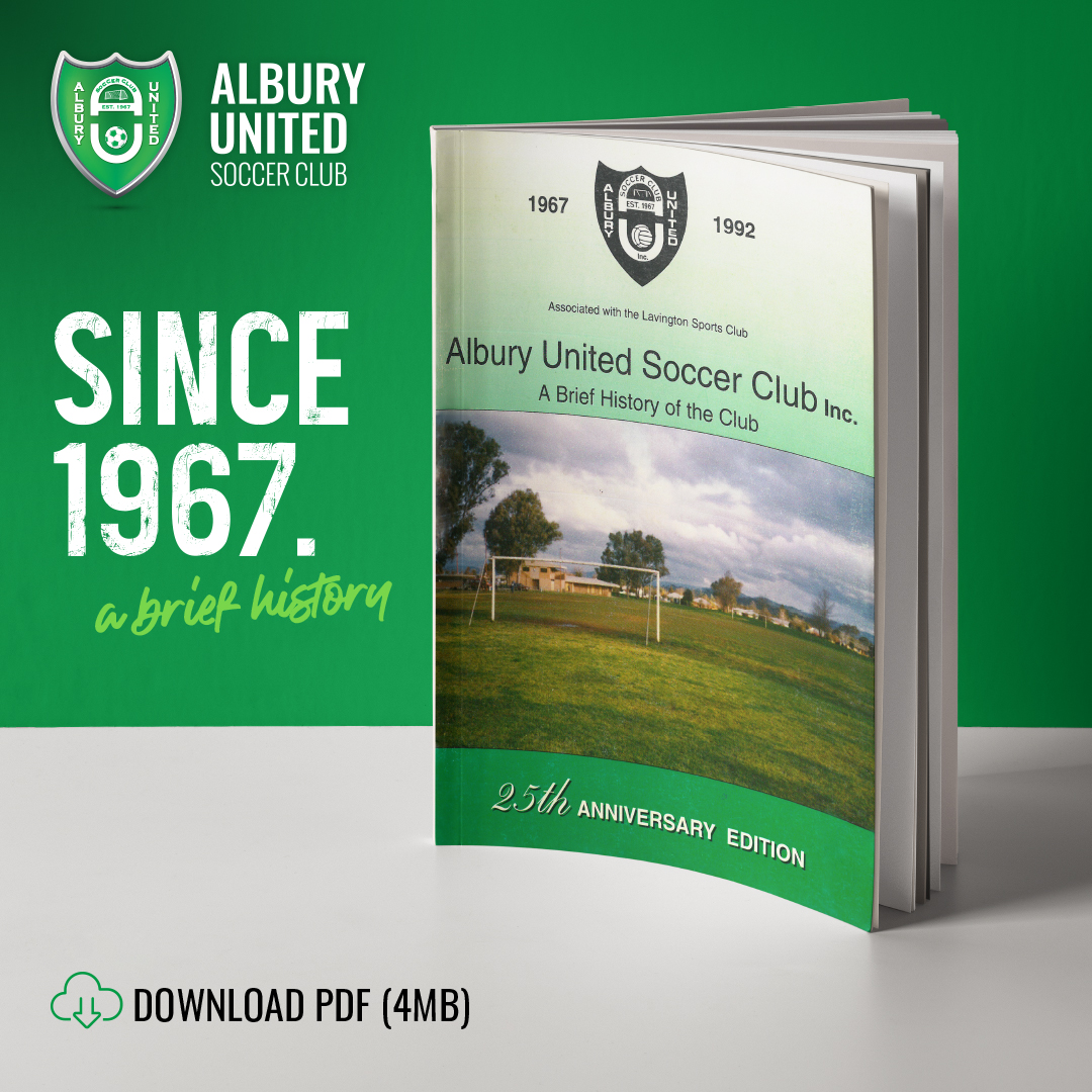 Albury United Soccer Club, History Book, Download, Soccer in Albury Wodonga, AUSC, Best Club
