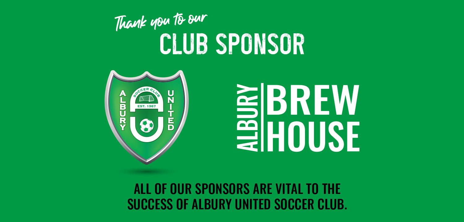 Albury Brew House, Albury United Soccer Club, Major Sponsor 2024, Commercial Club, Brewhouse