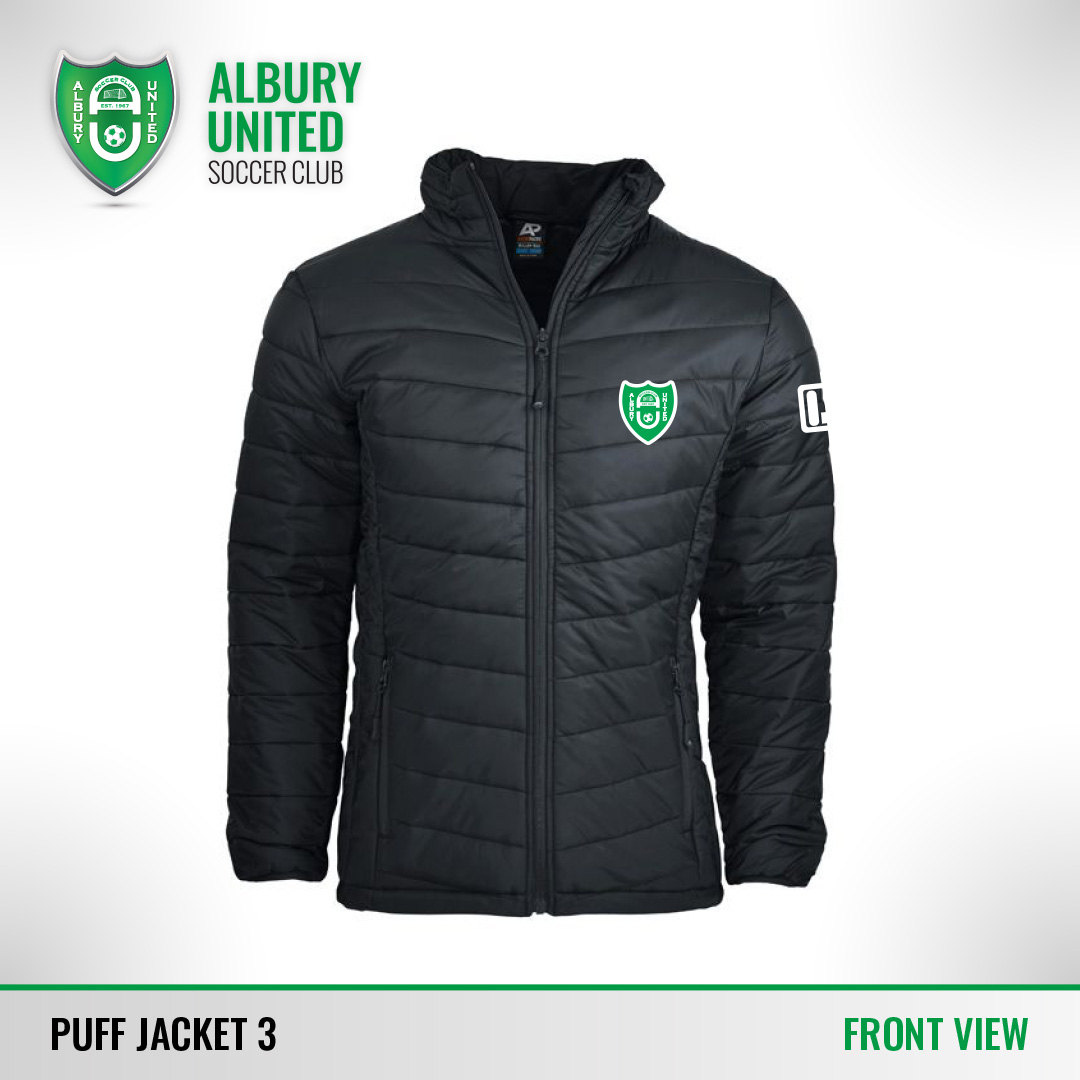 Albury United Soccer Club, AUSC, Merchandise, Merch, Puff Jacket