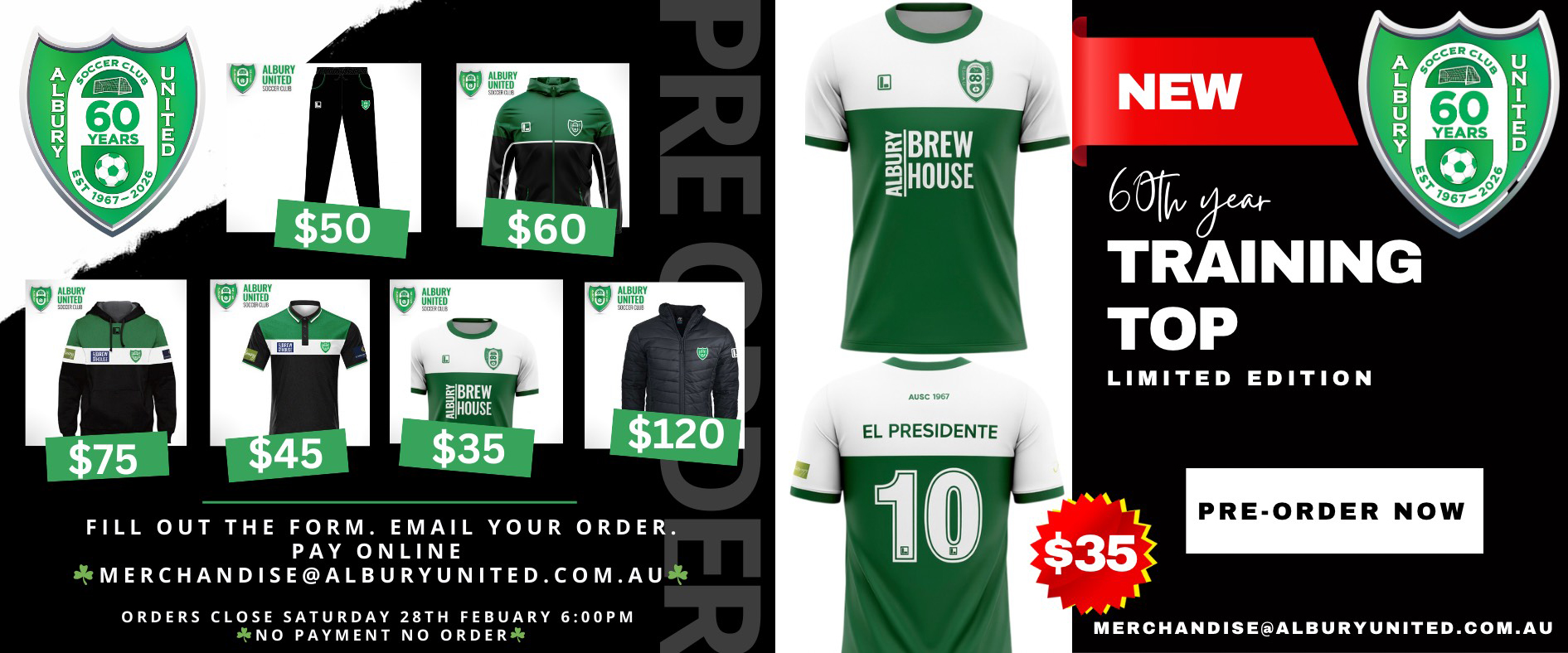 2026 AUSC Club Merch AUSC 2026 Club Merchandise